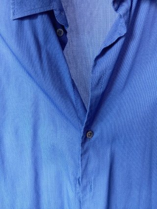 Camisa Emporio Armani Azul Manga Larga