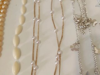 Set collane e catene con ancore e stelle