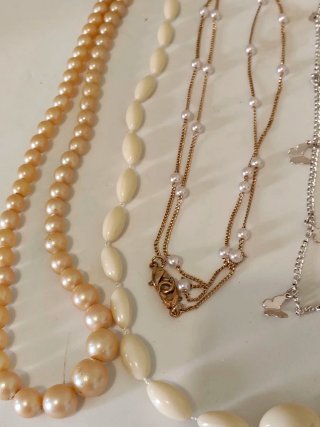 Set collane e catene con ancore e stelle