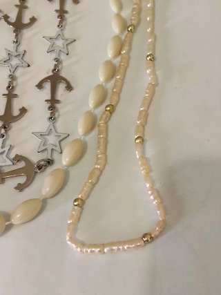 Set collane e catene con ancore e stelle