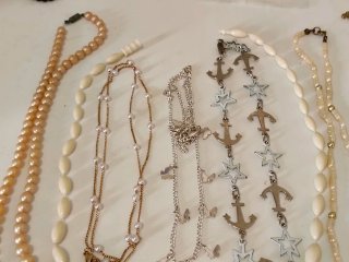 Set collane e catene con ancore e stelle