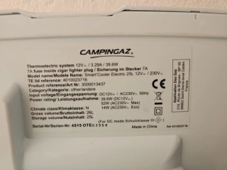 Nevera portátil eléctrica Campingaz