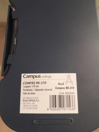 Compás Campus con lápiz y minas
