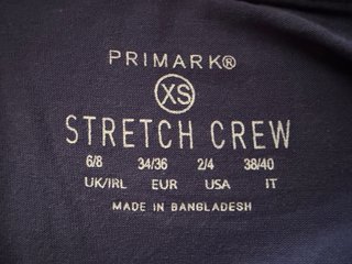 Camiseta manga larga Primark azul talla M