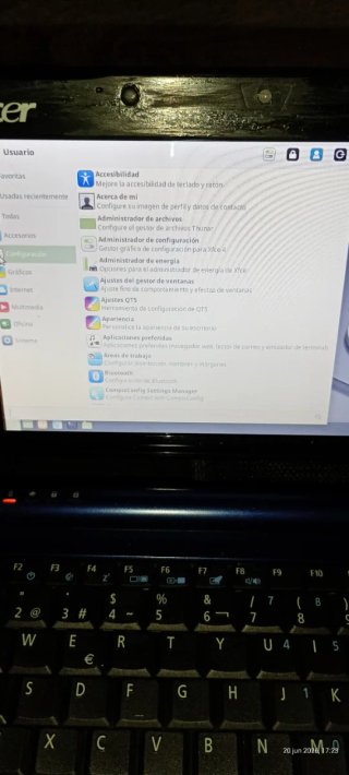 Portatile Acer Aspire con Linux