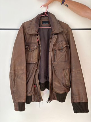 Chaqueta de piel Zara Talla 42