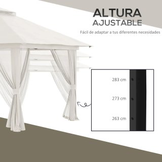 Carpa Plegable Ajustable Beige