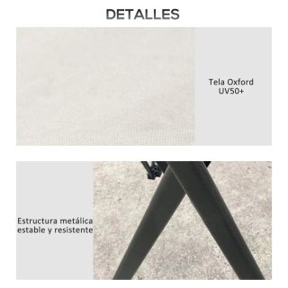 Carpa Plegable Ajustable Beige
