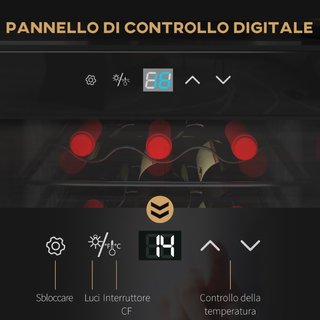 Cantinetta Frigorifero per 18 Bottiglie di Vino co