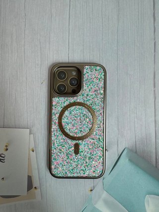 Funda Glitter iPhone 16 Pro Max. Precio Unidad