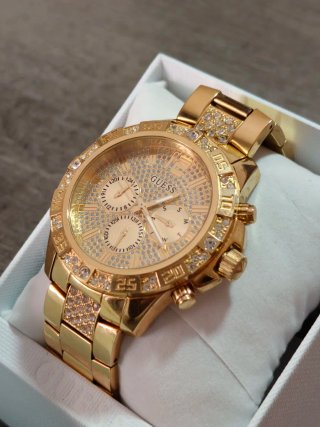 Reloj Guess Dorado con Cristales