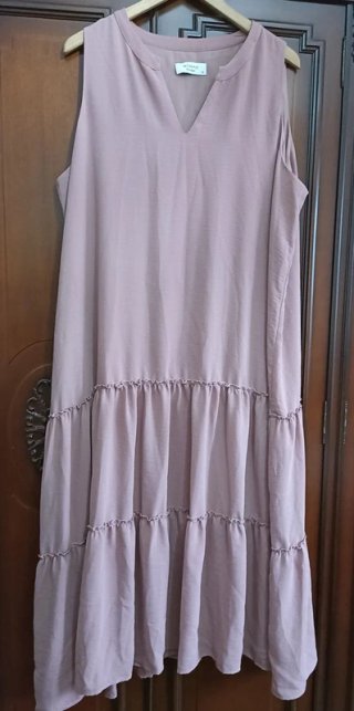 Vestido sin mangas rosa