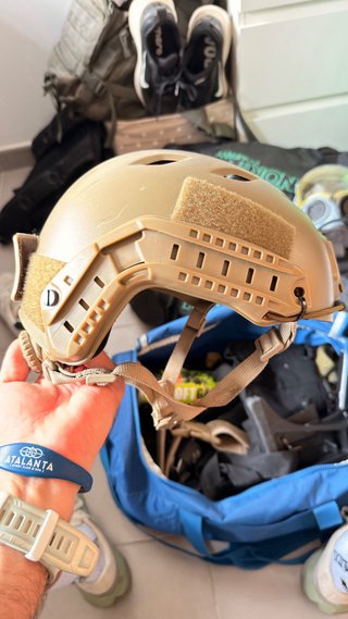 Casco Airsoft Táctico Tan
