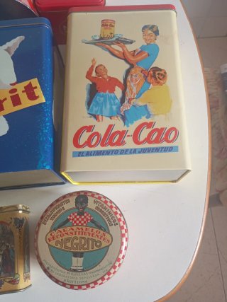 Lotto di 8 Scatole Metalliche Vintage