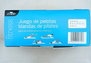 3 Pelotas Blandas Pilates Crane Fitness