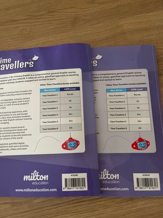 Libro escolar inglés Time Travellers 5 primaria
