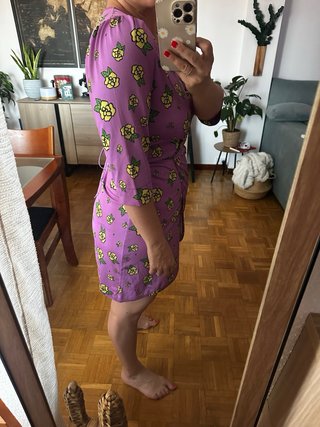 Vestido Retro Morado T. L