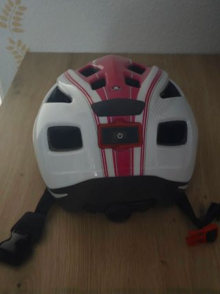 Casco de bicicleta adulto con luz LED roja
