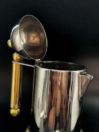 Cafetera y Hervidor Acero Inox. Italy