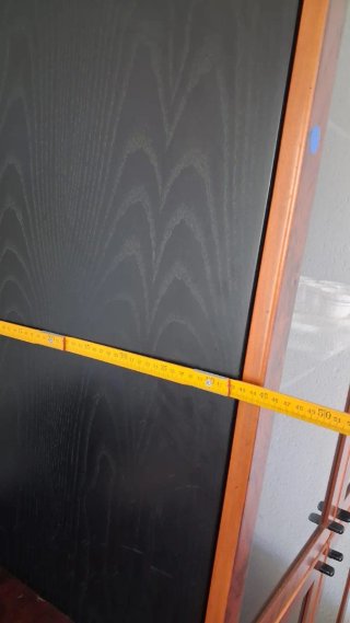 Mueble vitrina y cajonera madera