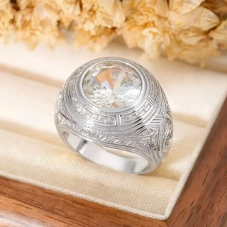 Anillo  Zirconia Blanca Talla 8