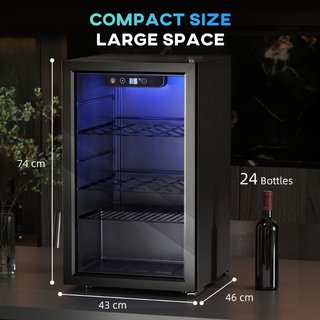 Cantinetta Frigo Vino 68L con Ripiano Rimovibile e