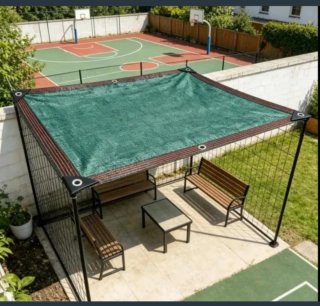 2 Toldos Vela Malla Sombra Cuadrada 3X3