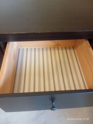Aparador Ikea Hemnes Negro/Marrón