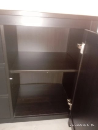 Aparador Ikea Hemnes Negro/Marrón