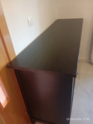 Aparador Ikea Hemnes Negro/Marrón