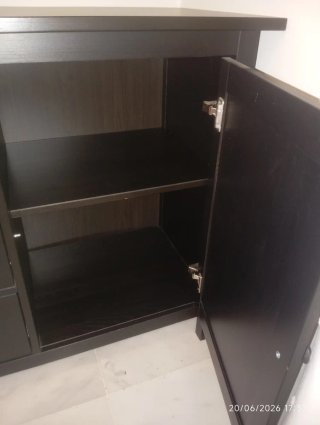 Aparador Ikea Hemnes Negro/Marrón