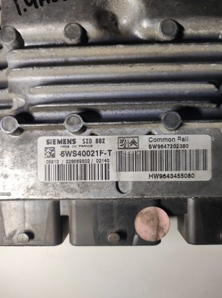 Centralita motor uce citroen 5ws40021ft c3 1.4 281