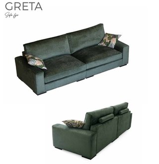 Sofá 2 plazas beige con chasis reforzado