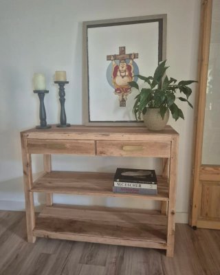 Consola de madera teca