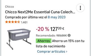 Cuna colecho Chicco Next2Me Essential