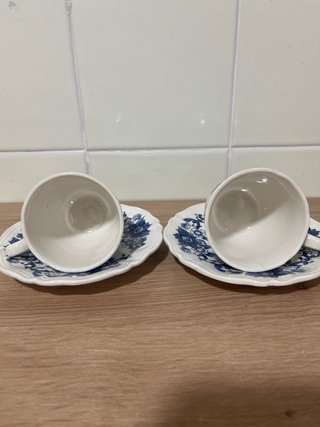 Pareja Tazas Sarreguemines
