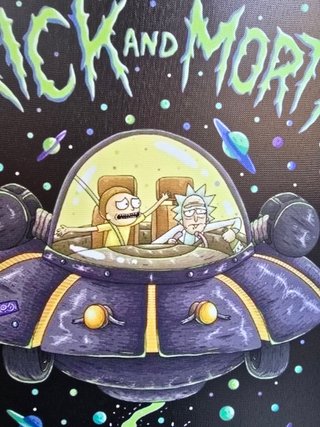Quadro Rick and Morty 40x60 cm