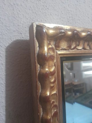 Espejo Marco Dorado Pan de Oro