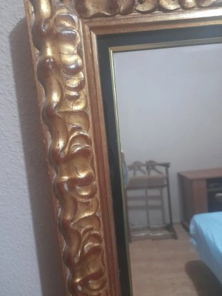 Espejo Marco Dorado Pan de Oro