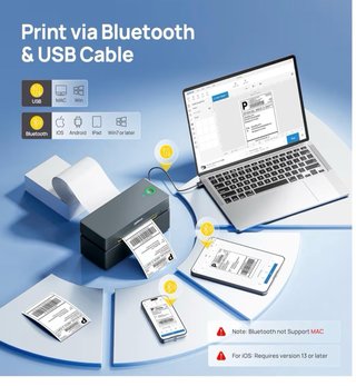 Impresora Térmica Polono PL80E Bluetooth