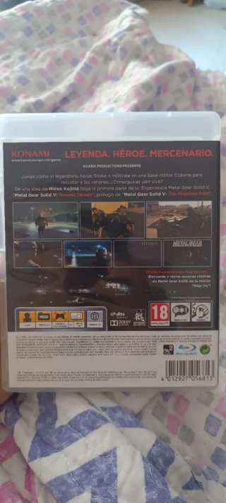 Metal Gear Solid V Ground Zeroes PS3 PAL ESP