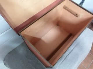 Maleta archivador vintage naranja
