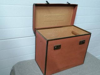 Maleta archivador vintage naranja