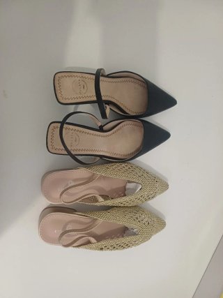 Zapatos de tacón y planos negros Y de Niñas 32/34