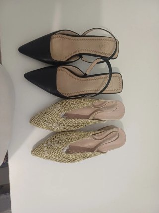 Zapatos de tacón y planos negros Y de Niñas 32/34