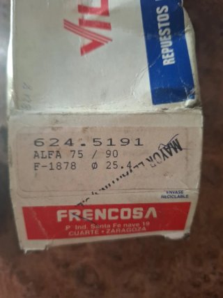 ALFA ROMEO 75,90 bombin de embrague