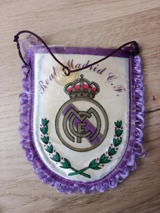 Banderín antiguo ,escudo Real Madrid C de Fútbol
