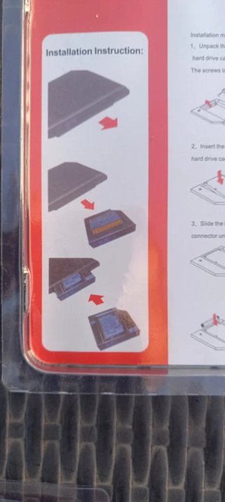 Caddy HDD SATA 2.5 para portátil