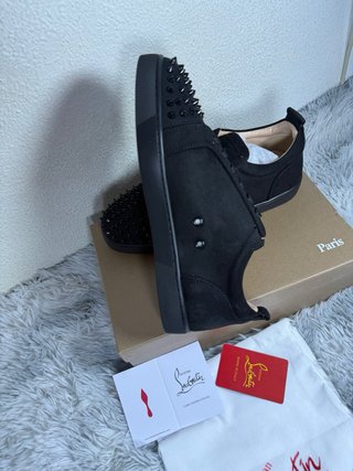 Christian Louboutin Louis Junior Spikes Negro