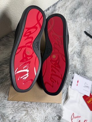 Christian Louboutin Louis Junior Spikes Negro